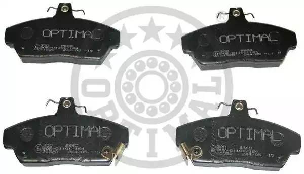Комплект тормозных колодок, диско 9660 OPTIMAL