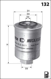 Топливный фильтр ELG5241 MECAFILTER