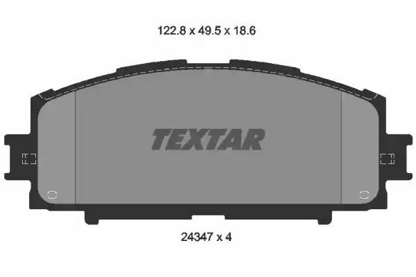 Комплект тормозных колодок, диско 2434701 TEXTAR