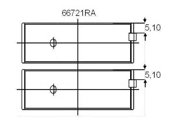 Подшипник 66721RA GLYCO