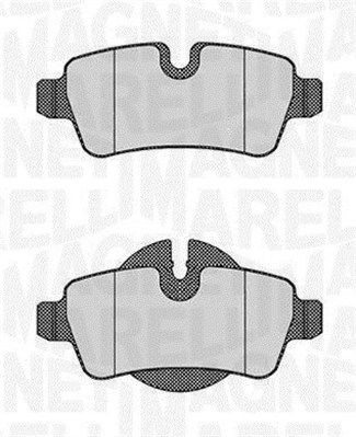 Комплект тормозных колодок, диско 430216171198 MAGNETI MARELLI