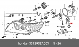 Деталь 33129SEA003 HONDA