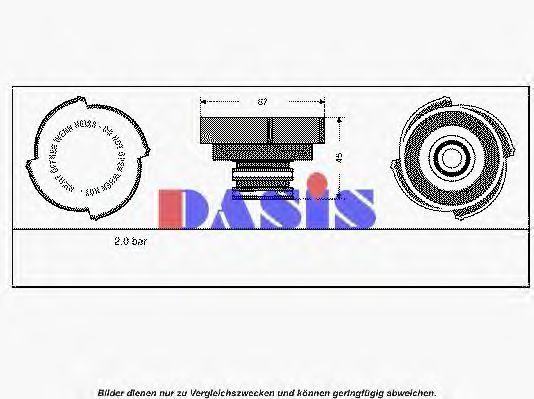 Крышка, резервуар охлаждающей жидкости 751033N AKS DASIS