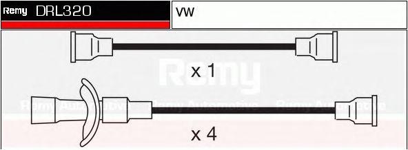 Ккомплект проводов зажигания DRL320 DELCO REMY