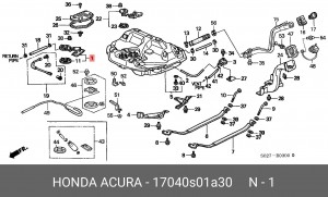 Фильтр, подъема топлива 17040-S01-A30 HONDA