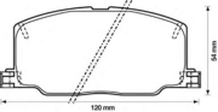 Комплект тормозных колодок, диско 572256B BENDIX JURID