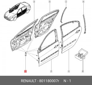 Деталь 801180007R RENAULT