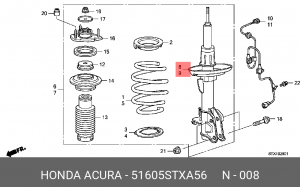 Деталь 51605STXA56 HONDA