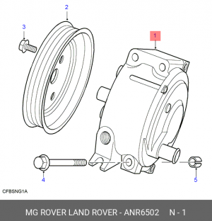 Гидравлический насос, рулевое управление ANR6502 LAND ROVER