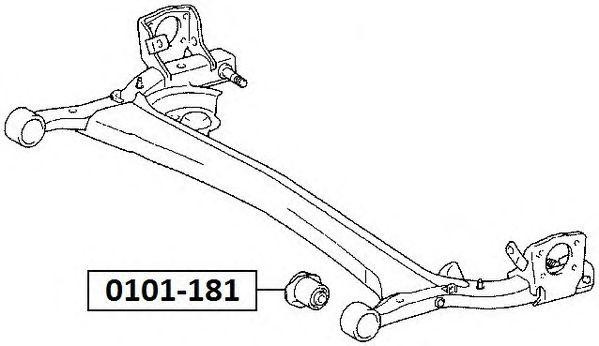 Сайлентблок 0101-181 ASVA