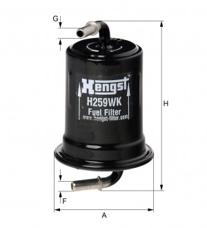 Топливный фильтр H259WK HENGST