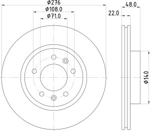 Тормозной диск MDC700 MINTEX