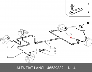 Датчик, частота вращения колеса 46539832 ALFA FIAT LANCIA