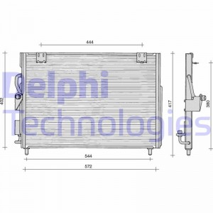 Конденсатор, кондиционер TSP0225106 DELPHI