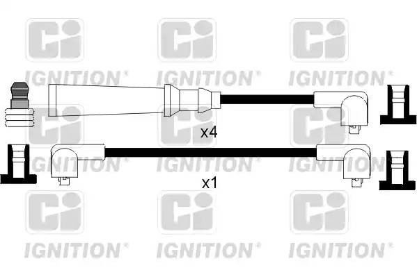 Ккомплект проводов зажигания XC349 QUINTON HAZELL