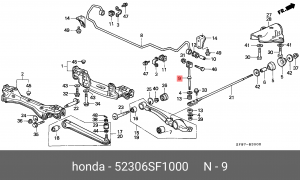 Тяга / стойка, стабилизатор 52306SF1000 HONDA