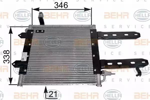 Конденсатор, кондиционер 8FC 351 037-421 HELLA