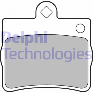 Комплект тормозных колодок, диско LP1402 DELPHI