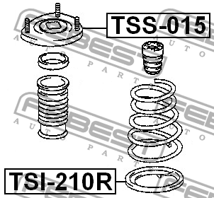 Опора амортизатора подвески TSS-015 FEBEST