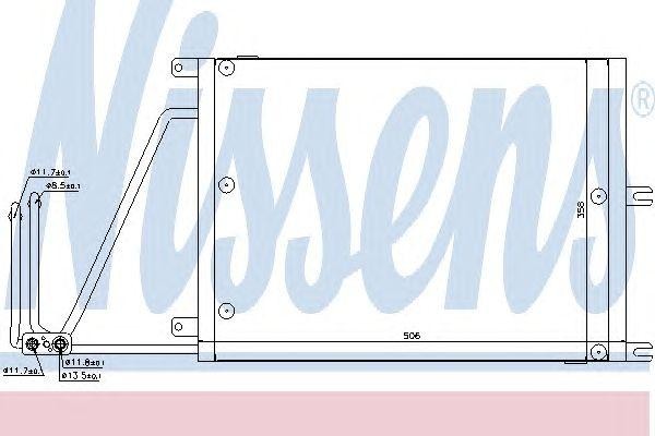 Конденсатор, кондиционер 94623 NISSENS