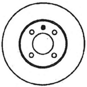 Тормозной диск 561511B BENDIX JURID