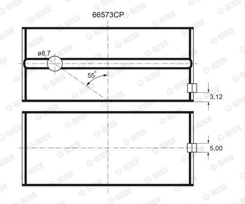 Подшипник 66573CP GLYCO