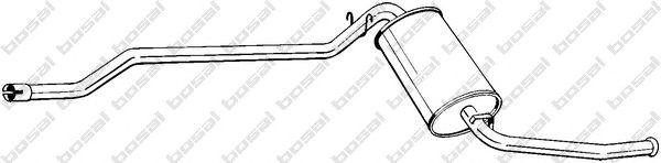 Глушитель выхлопных газов конечный 287013 BOSAL