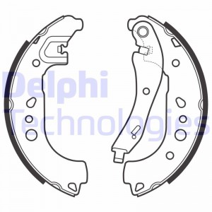 Комплект тормозных колодок, диско LP490 DELPHI