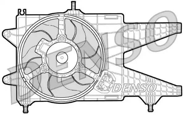 Вентилятор, охлаждение двигателя DER09038 DENSO