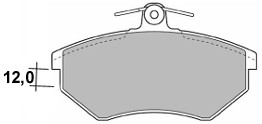 Комплект тормозных колодок, диско 6390 MAPCO