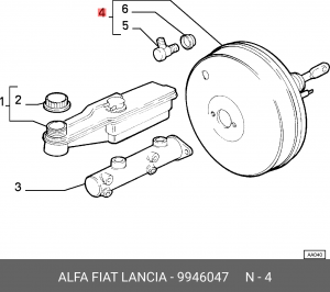 Усилитель тормозной системы 9946047 ALFA FIAT LANCIA