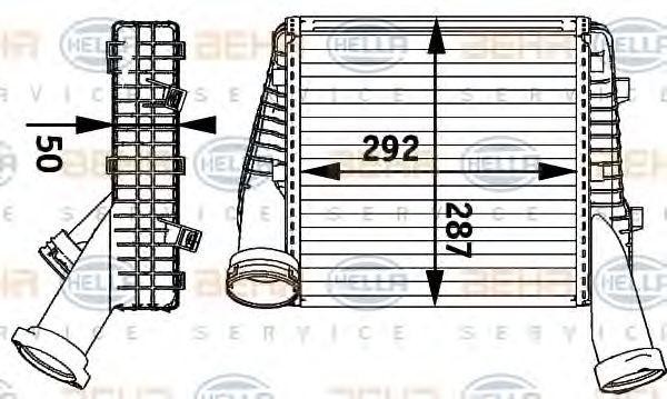 Интеркулер 8ML 376 729-561 HELLA