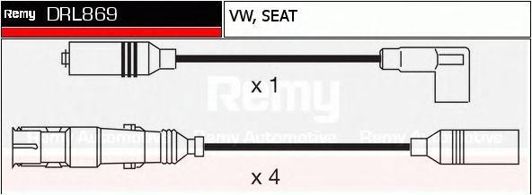 Ккомплект проводов зажигания DRL869 DELCO REMY