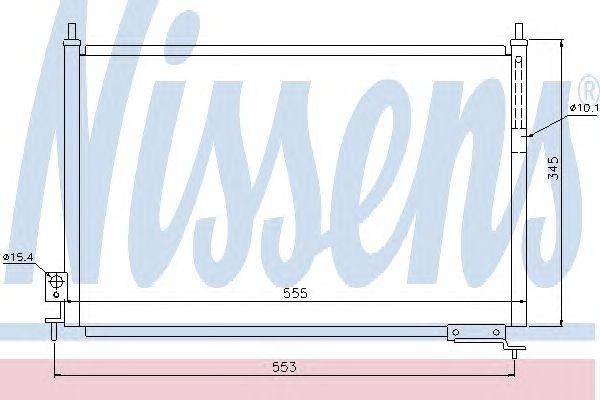 Конденсатор, кондиционер 940008 NISSENS
