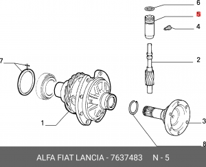 Деталь 7637483 ALFA FIAT LANCIA