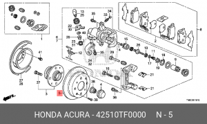 Диск тормозной 42510TF0000 HONDA