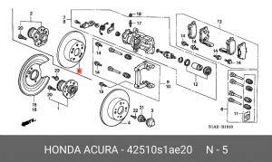 Тормозной диск 42510S1AE20 HONDA
