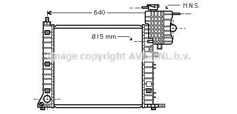 Радиатор охлаждения ДВС MS2336 AVA