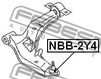 Рычаг подвески NBB-2Y4 FEBEST