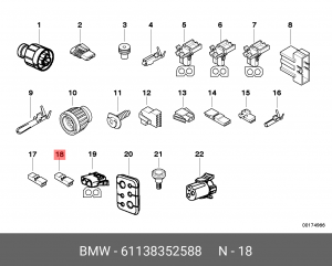 Деталь 61 13 8 352 588 BMW