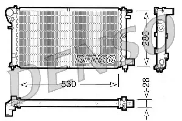 Радиатор, охлаждение двигател DRM21004 DENSO