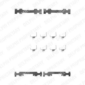 Комплектующие, колодки дискового тормоза LX0246 DELPHI