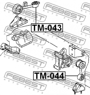 Подушка двигателя TM-043 FEBEST