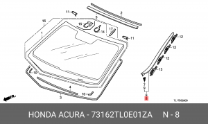Деталь 73162TL0E01ZA HONDA