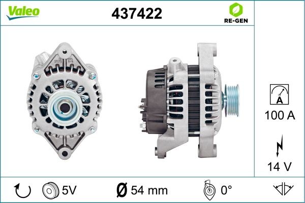 Генератор 437422 VALEO PHC