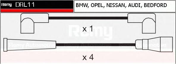 Ккомплект проводов зажигания DRL11 DELCO REMY