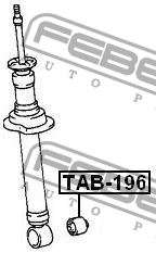 Сайлентблок - втулка амортизатора подвески TAB-196 FEBEST