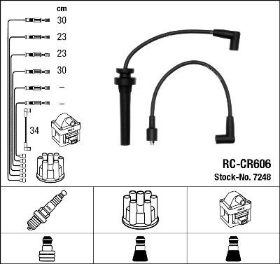 Ккомплект проводов зажигания 7248 NGK NTK