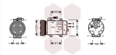 Компрессор, кондиционер 5900K029 VAN WEZEL