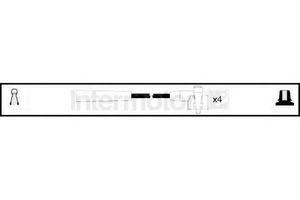 Ккомплект проводов зажигания 83076 STANDARD